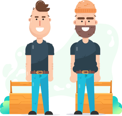SVG working guys illustration